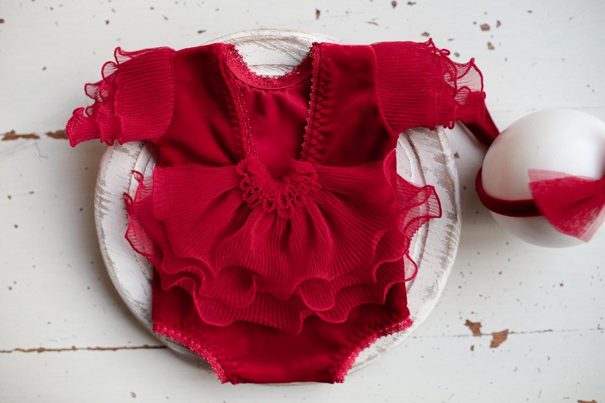 Outfit romper newborn girl & headband,Newborn Girl Outfit,Newborn Photography Props,Newborn baby gift,Pregnancy gift,Newborn Photo Prop