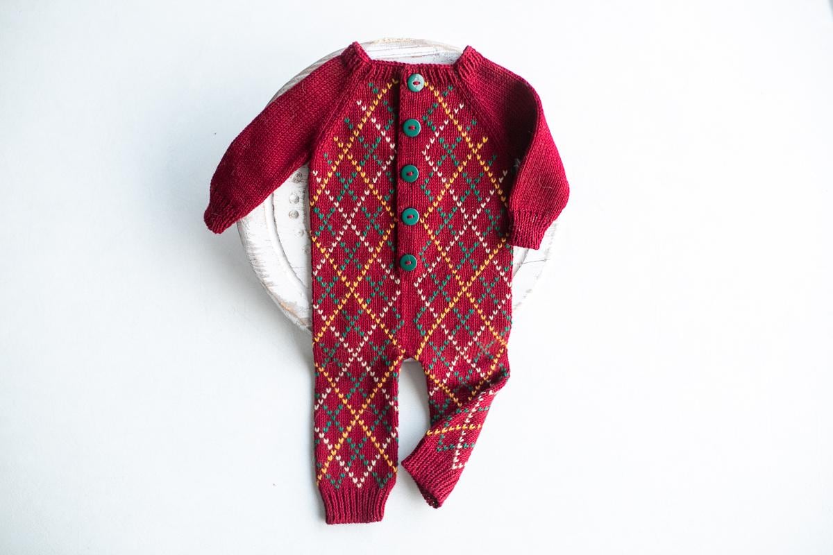 Newborn baby boy Knitted romper & Sleep Hat,Newborn Boy Outfit ,Newborn Photography Props,Newborn boy photoshoot outfit,Newborn photo prop