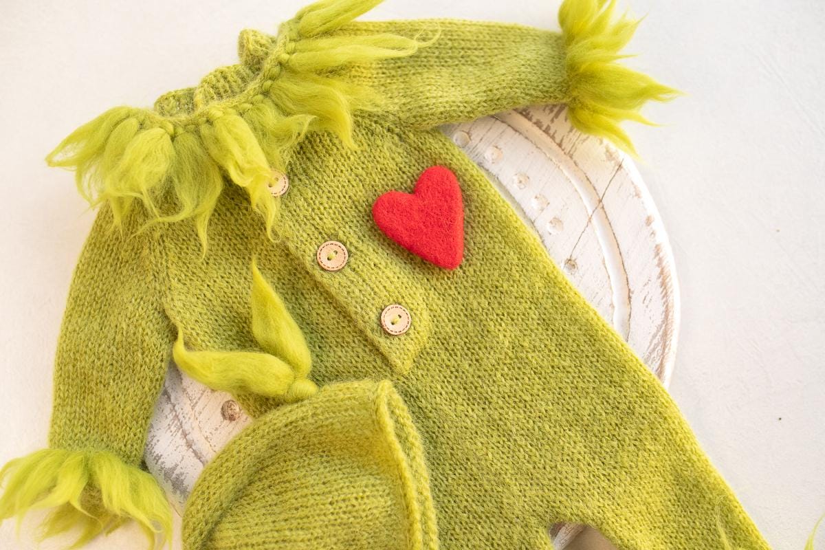 Newborn baby boy Knitted romper & Sleep Hat,Newborn Boy Outfit ,Newborn Photography Props,Newborn boy photoshoot outfit,Newborn photo prop