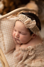 Newborn Baby Girl Velvet Romper, Lace Romper and Headband, Newborn Photo Shoot Outfit, Baby Girl Gift, Newborn Photo Shoot Props.